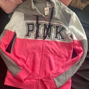 Victoria secret pink zip up sweater